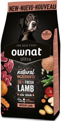 Pienso Perros Ownat Ultra Medium Lamb & Rice 3 kg Pienso Perros Ownat Ultra Medium Lamb & Rice 3 kg